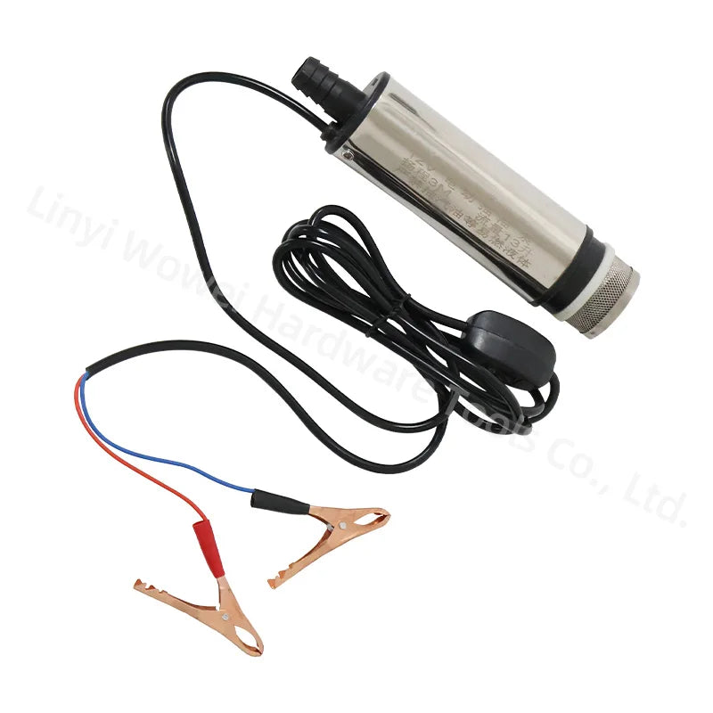 Mini Stainless Steel Car Camping Submersible Pumps Bottom Removable 12V Water Oil Fuel Transfer Pump