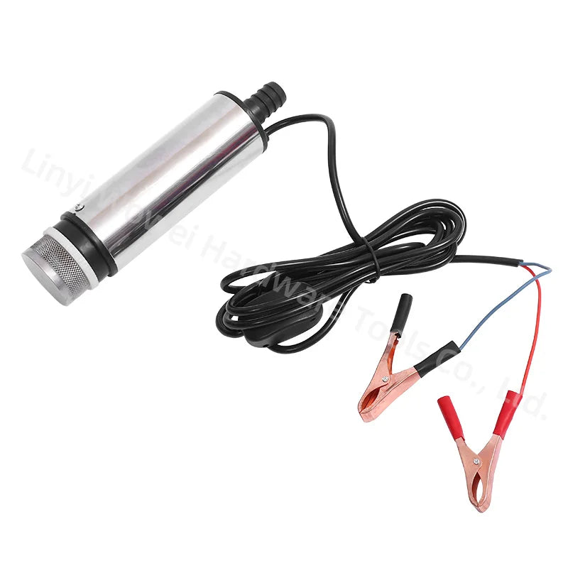 Mini Stainless Steel Car Camping Submersible Pumps Bottom Removable 12V Water Oil Fuel Transfer Pump