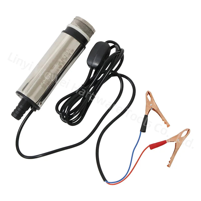 Mini Stainless Steel Car Camping Submersible Pumps Bottom Removable 12V Water Oil Fuel Transfer Pump