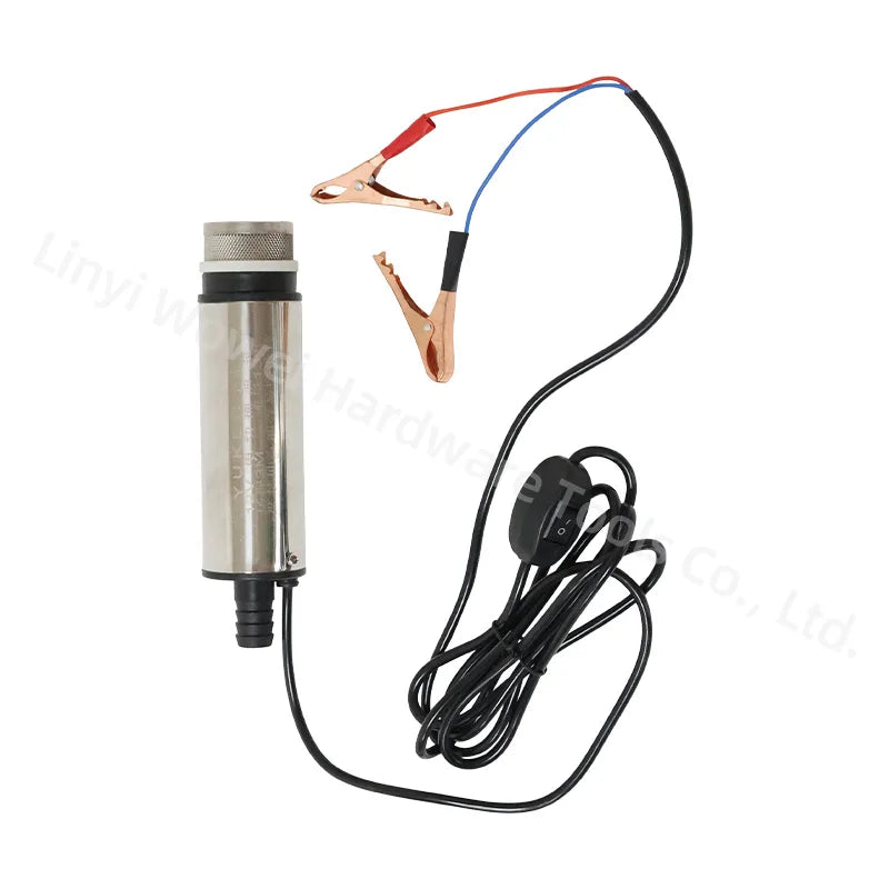 Mini Stainless Steel Car Camping Submersible Pumps Bottom Removable 12V Water Oil Fuel Transfer Pump